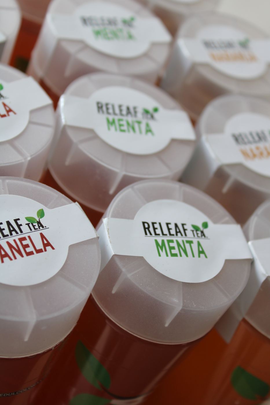 Tapas de Releaf Tea sabor menta y canela